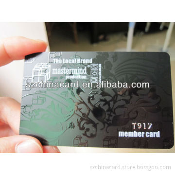 Nice Printed Plastic Clear UV Coated PVC Card